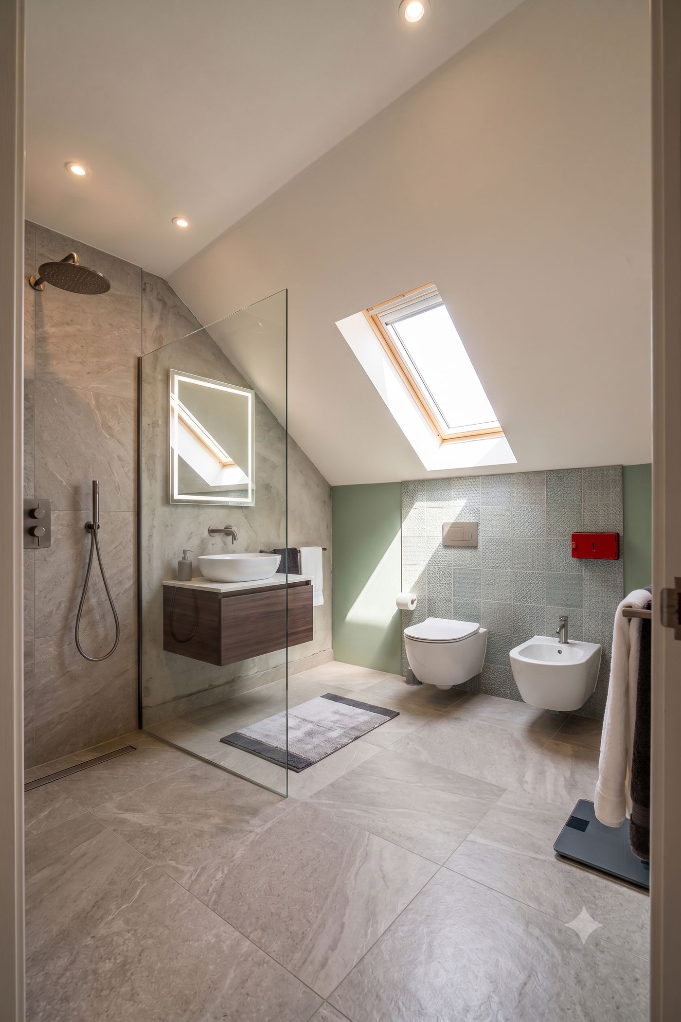 Same bathroom, finished to a chosen style