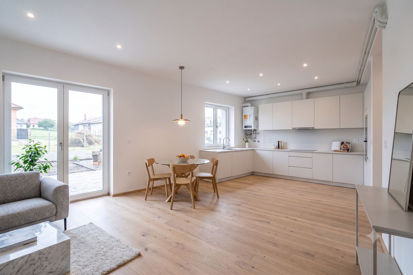 Same living room, finished to a chosen style