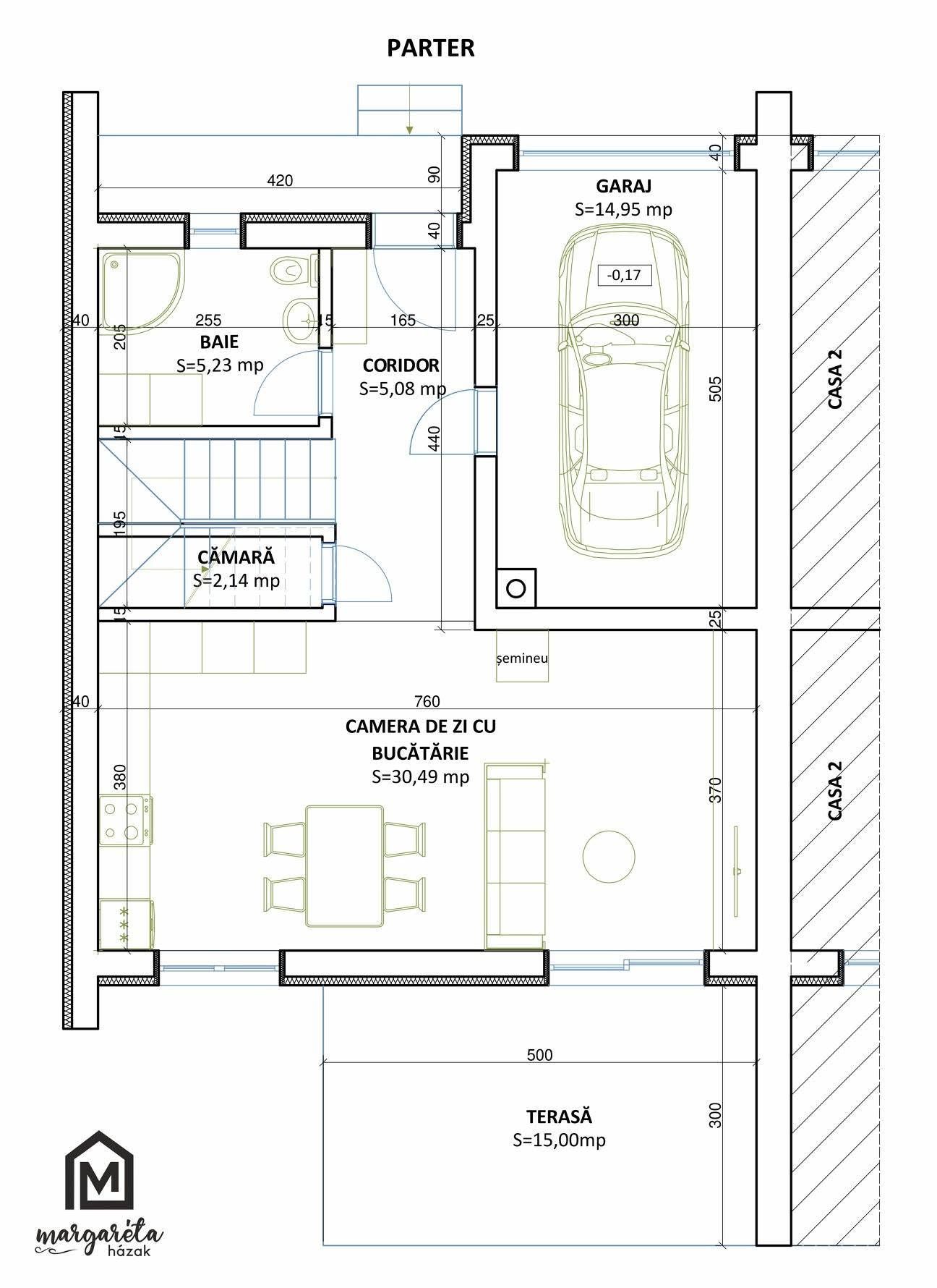 Downstairs floor plan